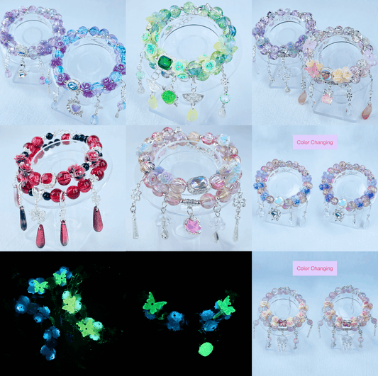 [SPECIAL BATCH] All Special Effect+Flower Blossom Premium Handmade Double-Ring Bracelets