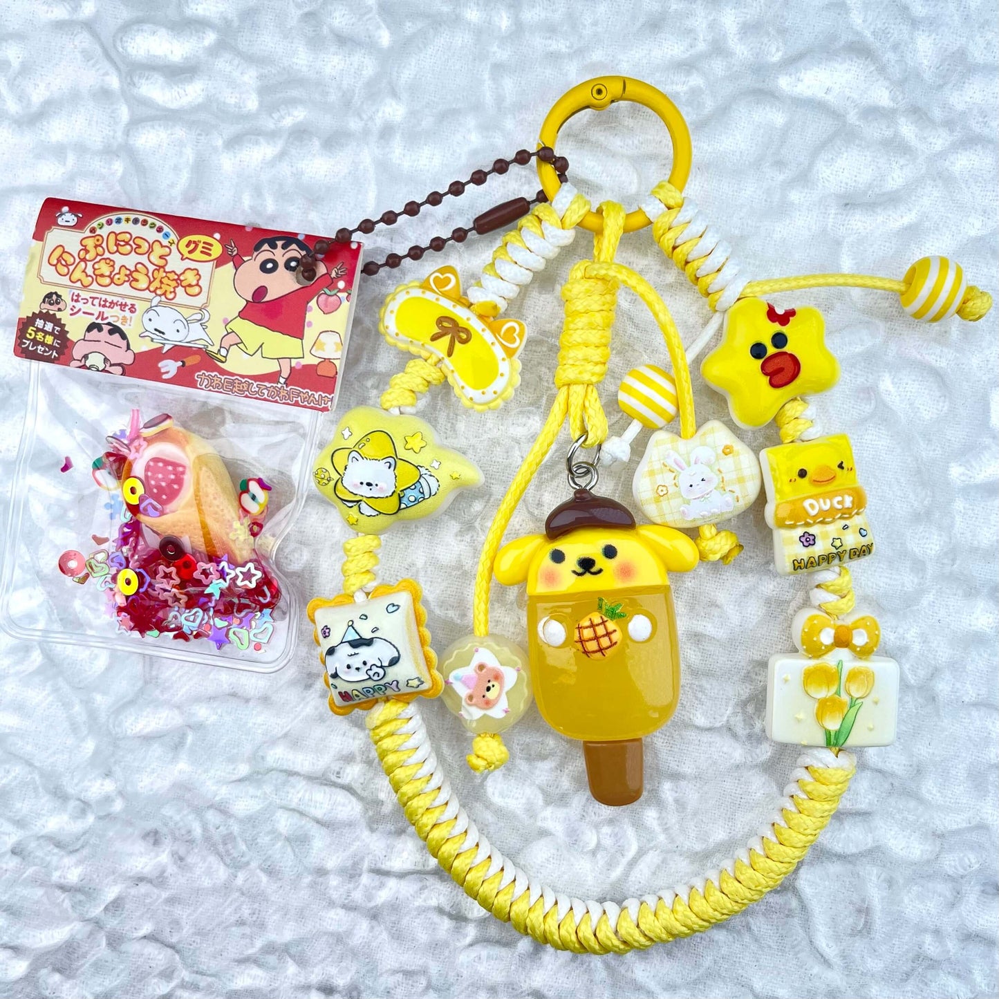[Anniversary Celebration] Hand Braided Kawaii Cuties Acrylic Pads and Doll Bags Phone Chains-Celebration Special Price!-THIS WEEKEND ONLY