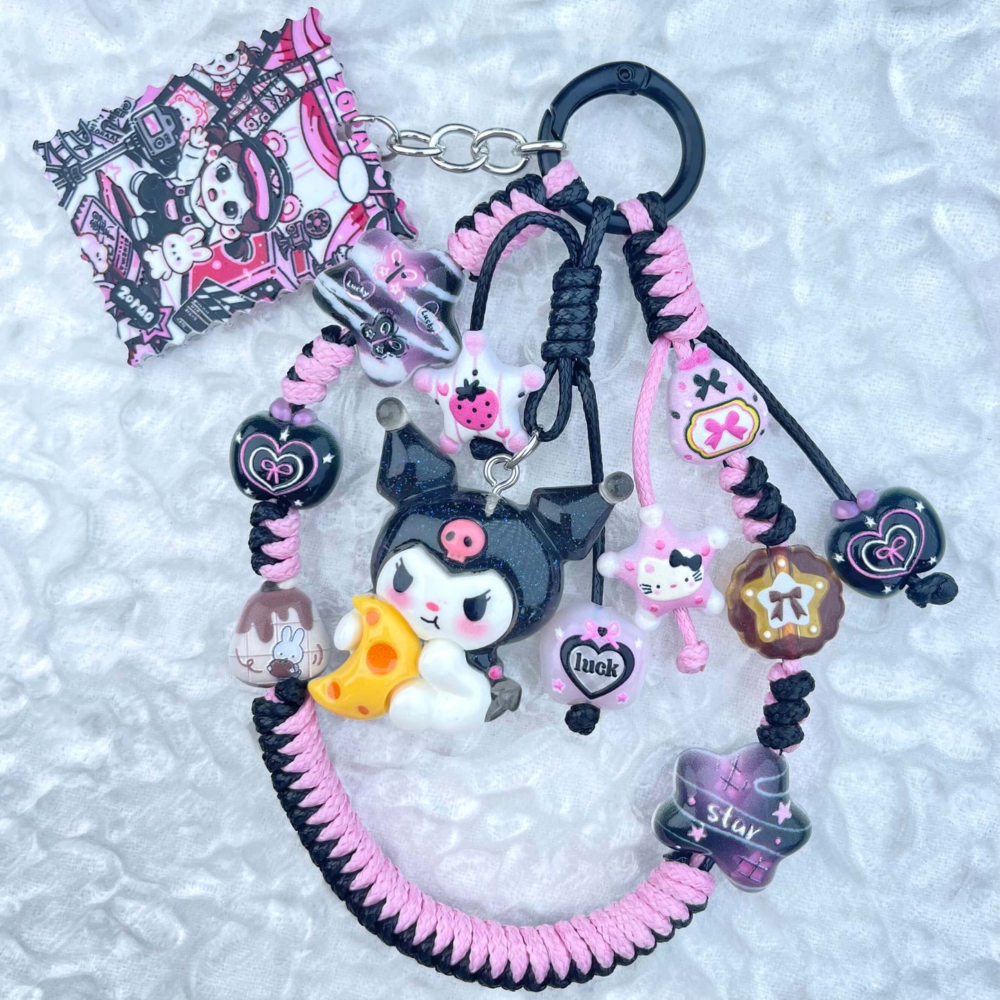 [Anniversary Celebration] Hand Braided Kawaii Cuties Acrylic Pads and Doll Bags Phone Chains-Celebration Special Price!-THIS WEEKEND ONLY