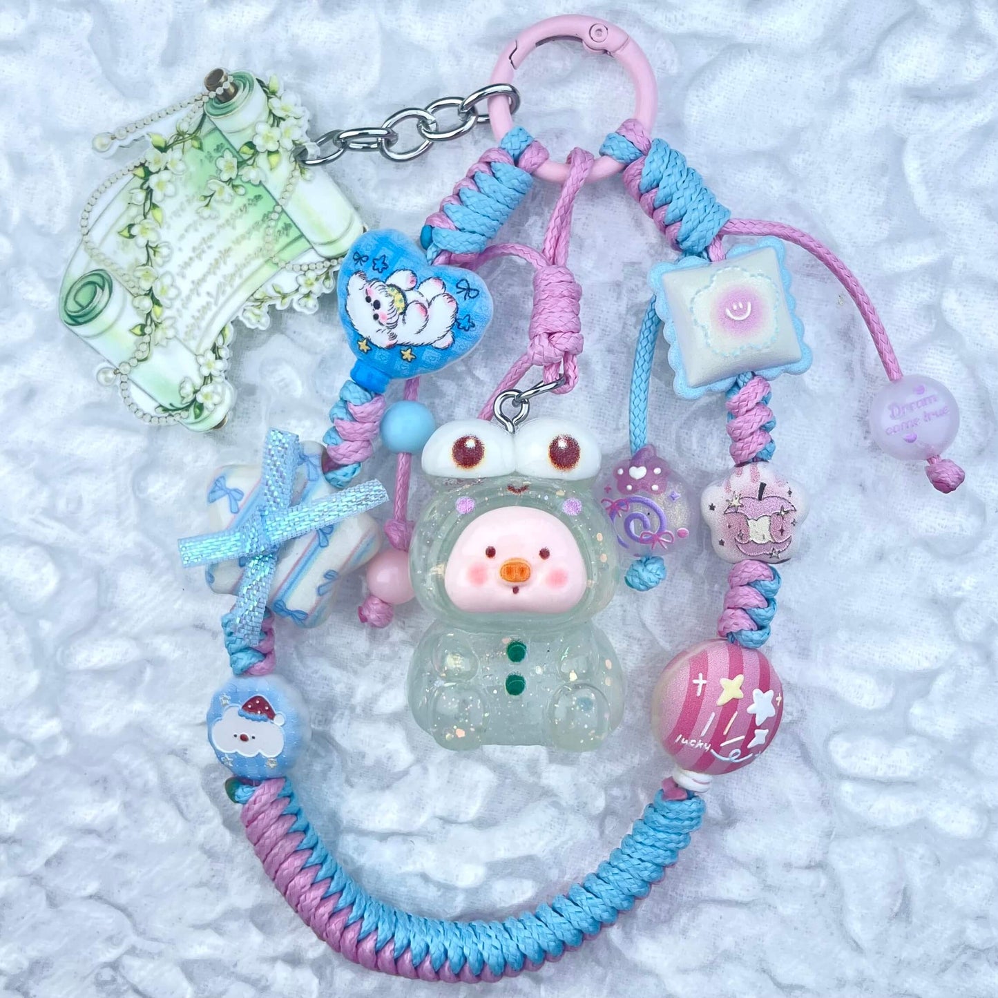 [Anniversary Celebration] Hand Braided Kawaii Cuties Acrylic Pads and Doll Bags Phone Chains-Celebration Special Price!-THIS WEEKEND ONLY