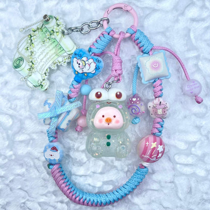 [Anniversary Celebration] Hand Braided Kawaii Cuties Acrylic Pads and Doll Bags Phone Chains-Celebration Special Price!-THIS WEEKEND ONLY