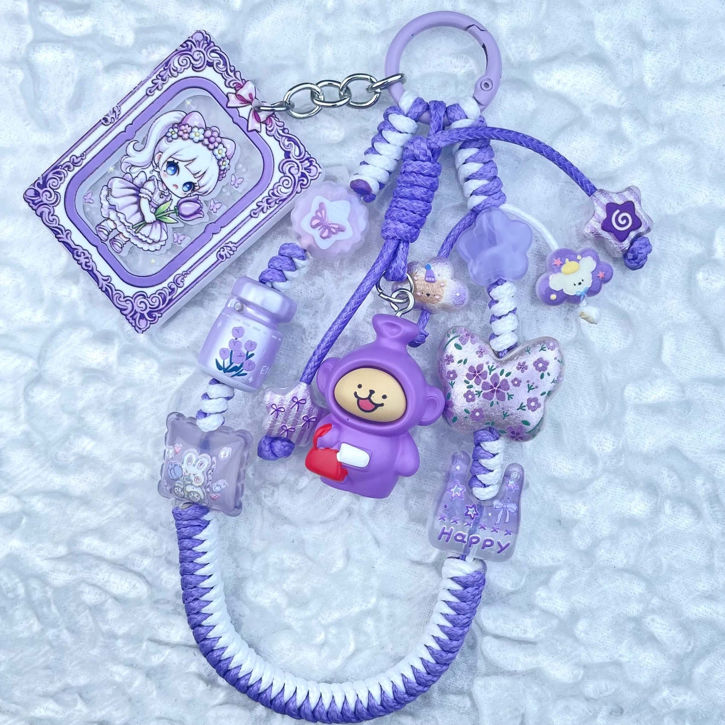 [Anniversary Celebration] Hand Braided Kawaii Cuties Acrylic Pads and Doll Bags Phone Chains-Celebration Special Price!-THIS WEEKEND ONLY