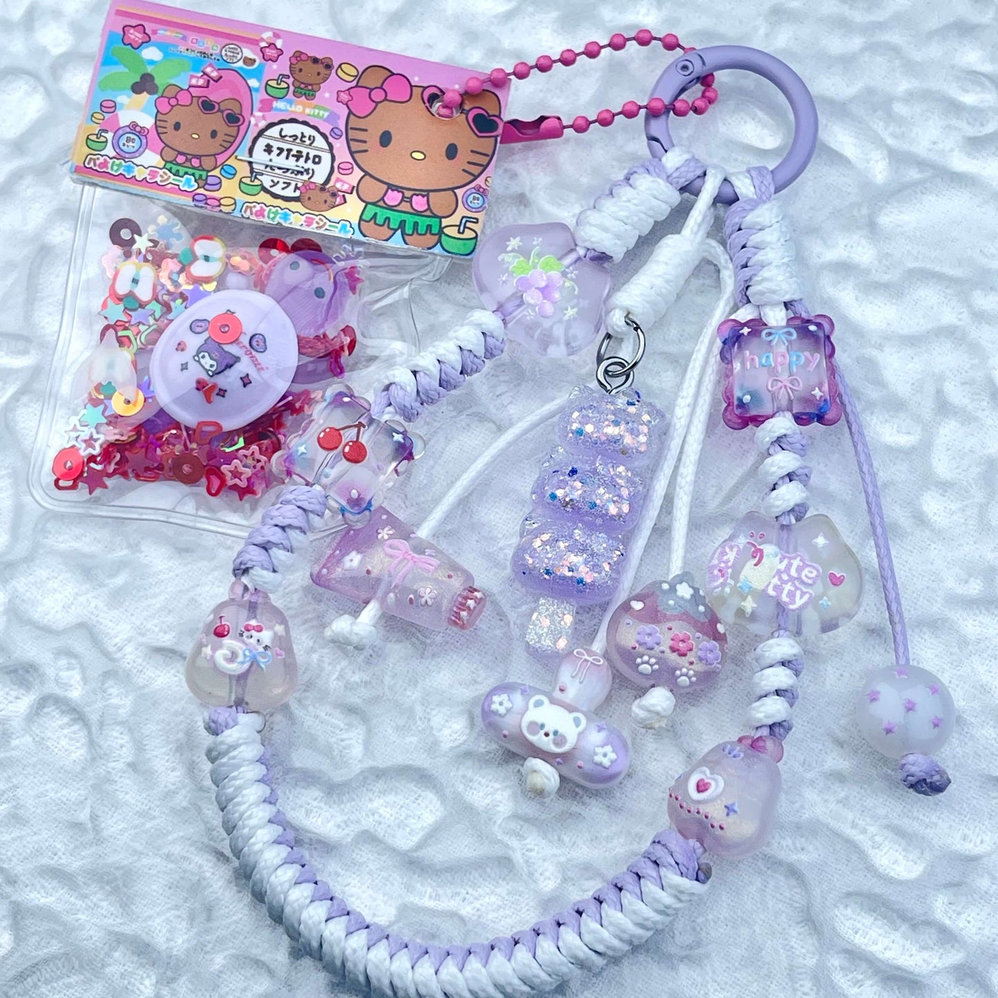[Anniversary Celebration] Hand Braided Kawaii Cuties Acrylic Pads and Doll Bags Phone Chains-Celebration Special Price!-THIS WEEKEND ONLY
