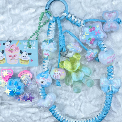 [Anniversary Celebration] Hand Braided Kawaii Cuties Acrylic Pads and Doll Bags Phone Chains-Celebration Special Price!-THIS WEEKEND ONLY