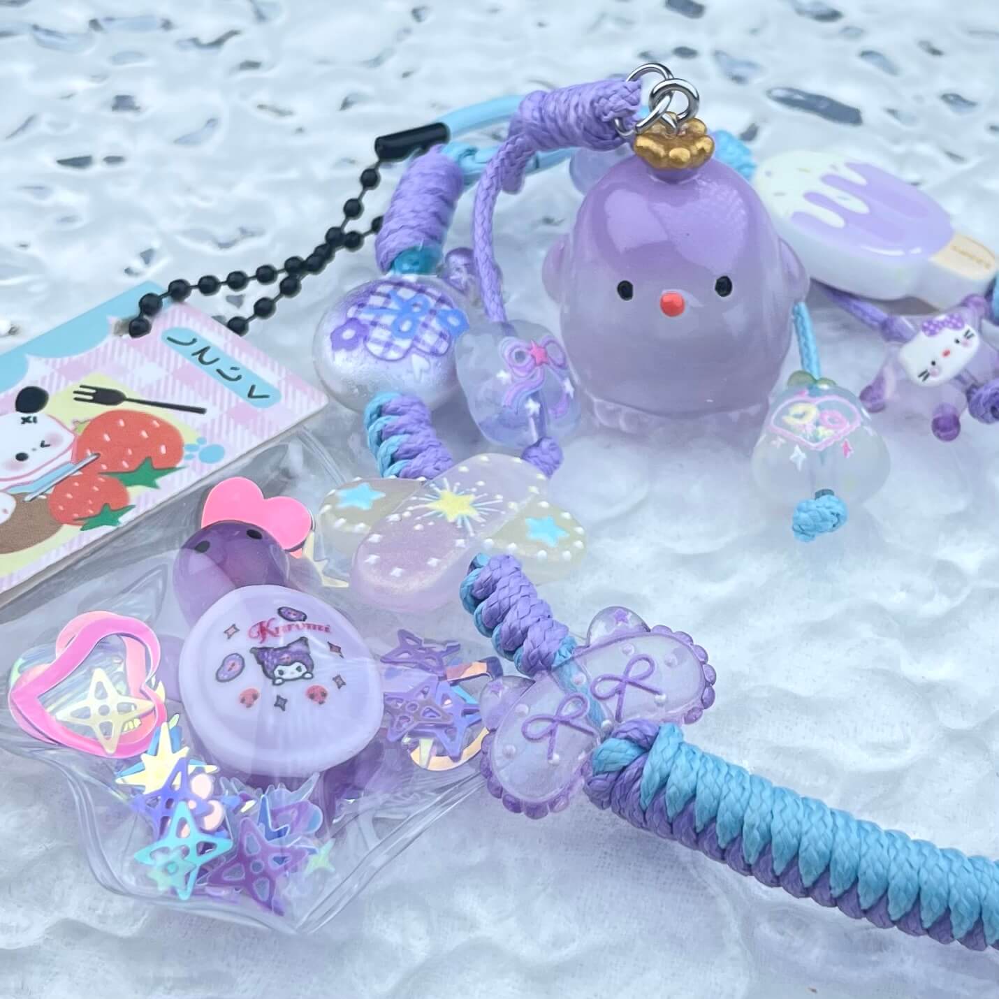 [Anniversary Celebration] Hand Braided Kawaii Cuties Acrylic Pads and Doll Bags Phone Chains-Celebration Special Price!-THIS WEEKEND ONLY