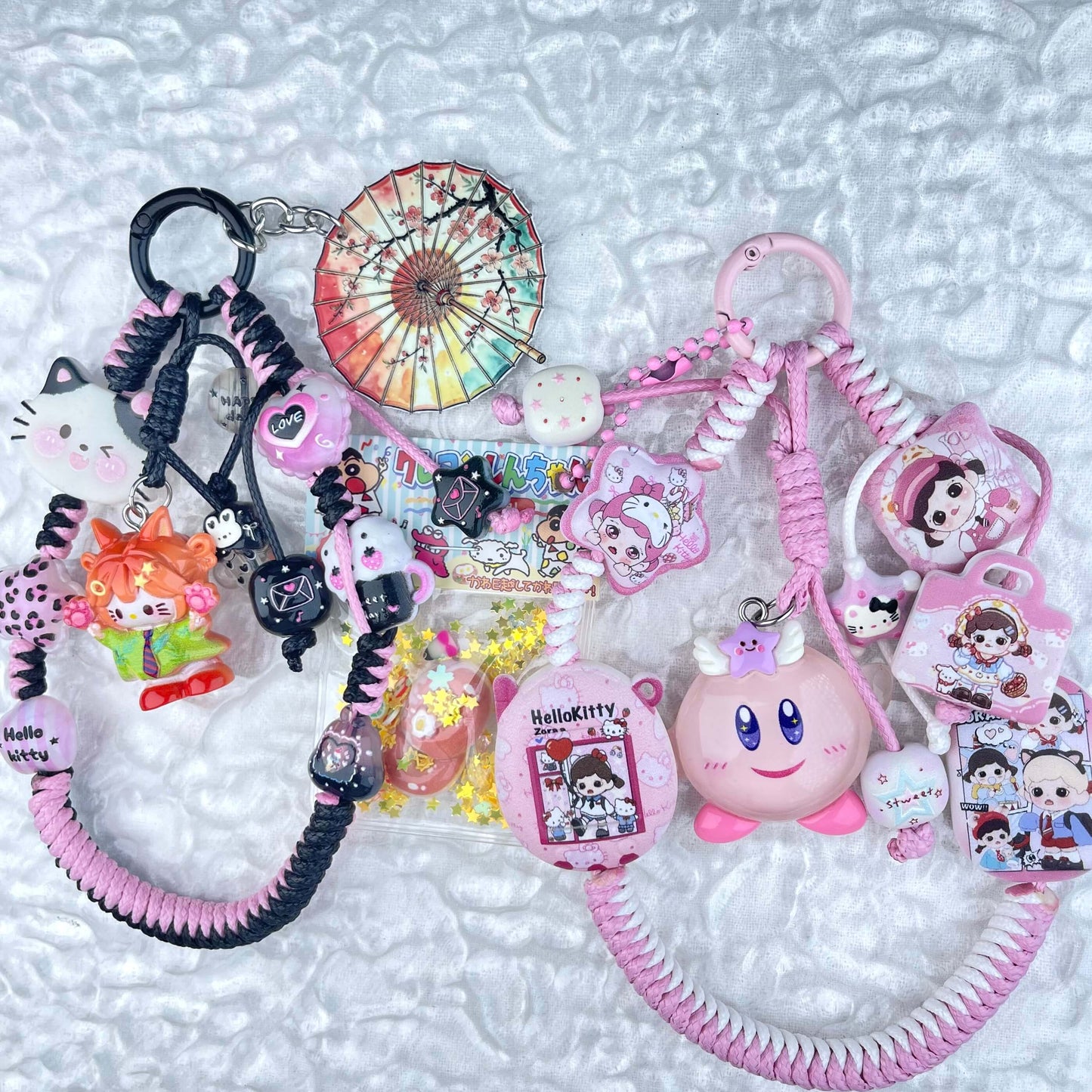 [Anniversary Celebration] Hand Braided Kawaii Cuties Acrylic Pads and Doll Bags Phone Chains-Celebration Special Price!-THIS WEEKEND ONLY