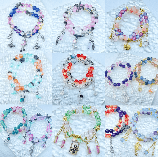 [New Batch] Premium Handmade Double-Ring Elastic Bracelets-Large Size