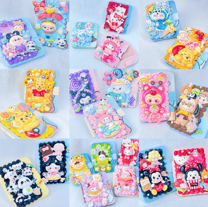 [New Arrival] Kawaii Cuties Handmade Cream Gel Mirror and Hairbrush Set
