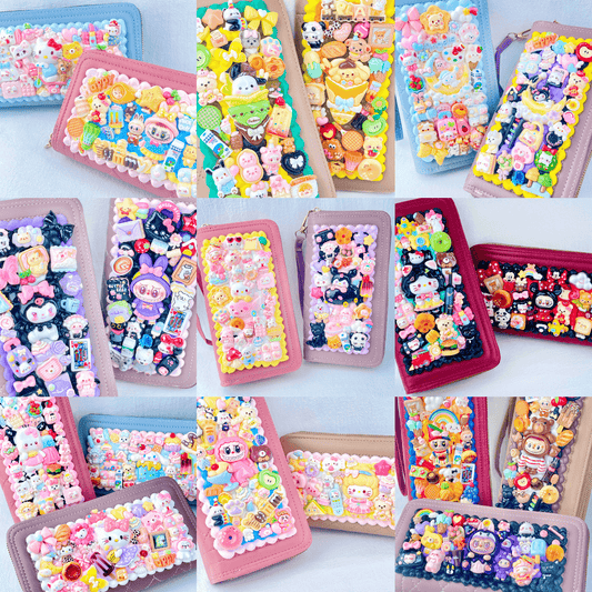 [New Arrival] Premium Kawaii Big Cutie Handmade Cream Gel Long Wallet/Phone Purse