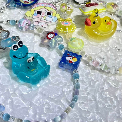 [Anniversary Celebration] New Cat Eye Effect Glittering Beads and Glow-In-the-Dark Decor Phone Chains-Celebration Special Price!