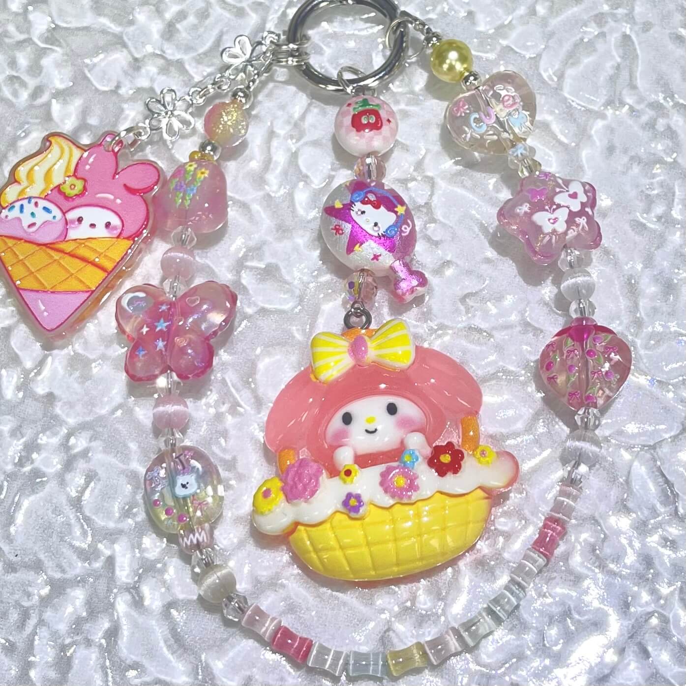 [Anniversary Celebration] New Cat Eye Effect Glittering Beads and Glow-In-the-Dark Decor Phone Chains-Celebration Special Price!