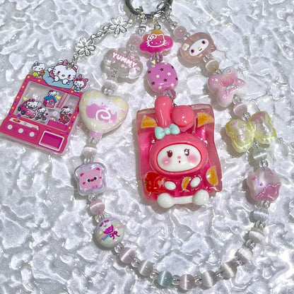 [Anniversary Celebration] New Cat Eye Effect Glittering Beads and Glow-In-the-Dark Decor Phone Chains-Celebration Special Price!