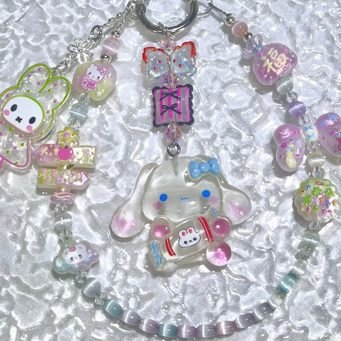 [Anniversary Celebration] New Cat Eye Effect Glittering Beads and Glow-In-the-Dark Decor Phone Chains-Celebration Special Price!