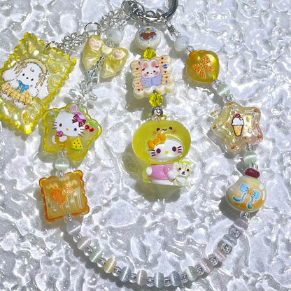 [Anniversary Celebration] New Cat Eye Effect Glittering Beads and Glow-In-the-Dark Decor Phone Chains-Celebration Special Price!