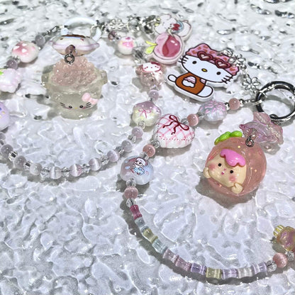 [Anniversary Celebration] New Cat Eye Effect Glittering Beads and Glow-In-the-Dark Decor Phone Chains-Celebration Special Price!