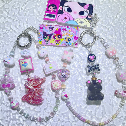 [Anniversary Celebration] New Cat Eye Effect Glittering Beads and Glow-In-the-Dark Decor Phone Chains-Celebration Special Price!
