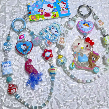 [Anniversary Celebration] New Cat Eye Effect Glittering Beads and Glow-In-the-Dark Decor Phone Chains-Celebration Special Price!