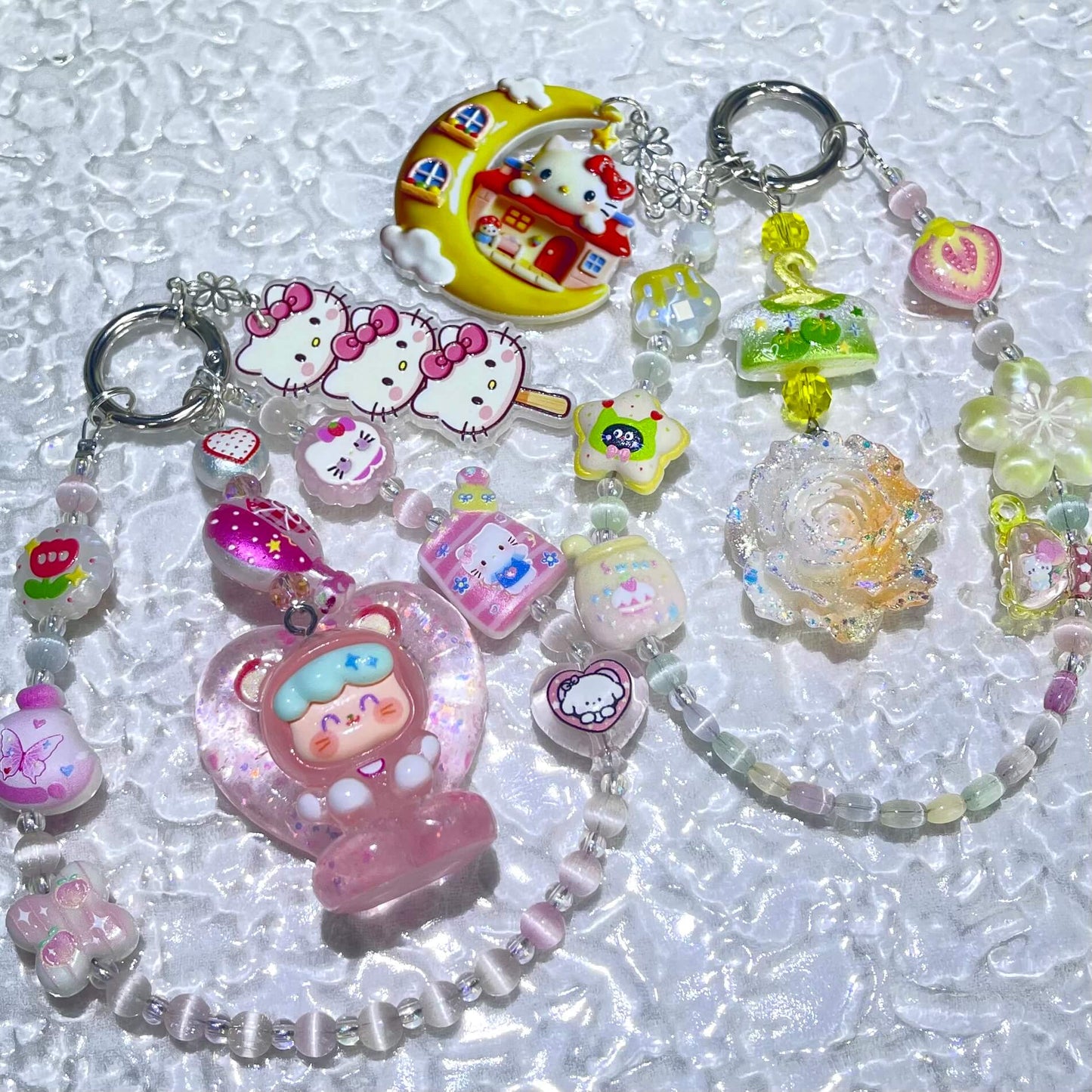 [Anniversary Celebration] New Cat Eye Effect Glittering Beads and Glow-In-the-Dark Decor Phone Chains-Celebration Special Price!