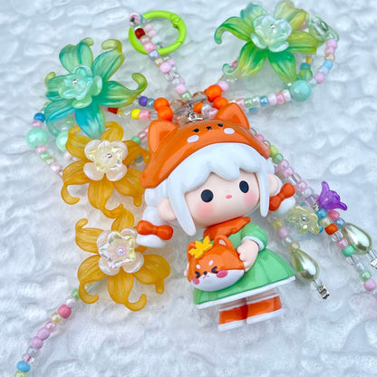 [Anniversary Celebration] ONLY BATCH Special Dolls Mini Beads and Blossom Phone Chains Bag Decor-Celebration Special Price!-THIS WEEKEND ONLY