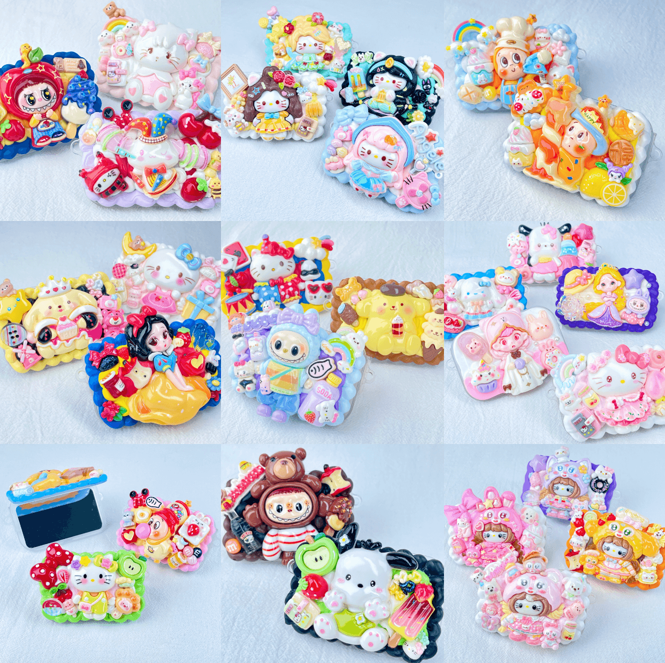 [NEW BATCH] Kawaii Cute All Mix Styles Cream Gel Phone Clips (NO CHAINS INCLUDED)-More NEW Styles Added!