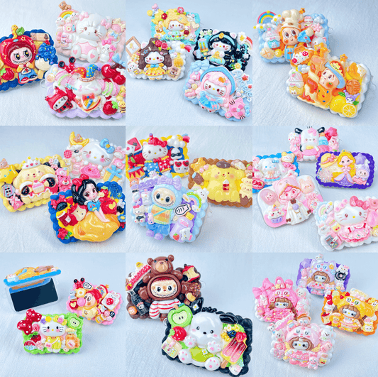 [NEW BATCH] Kawaii Cute All Mix Styles Cream Gel Phone Clips (NO CHAINS INCLUDED)-More NEW Styles Added!
