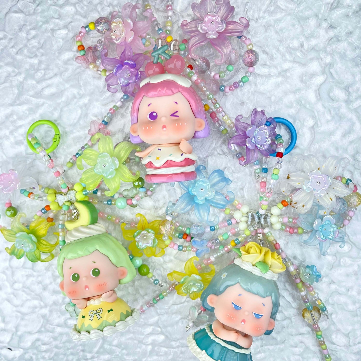 [Anniversary Celebration] ONLY BATCH Special Dolls Mini Beads and Blossom Phone Chains Bag Decor-Celebration Special Price!-THIS WEEKEND ONLY