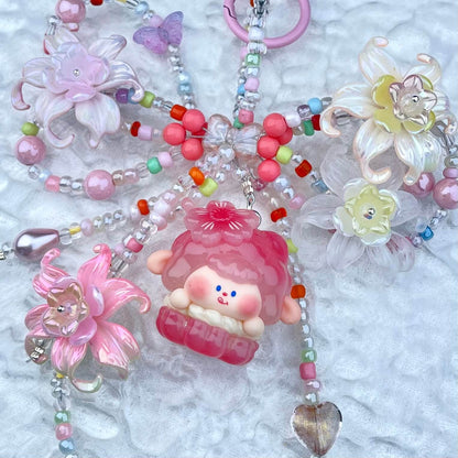 [Anniversary Celebration] ONLY BATCH Special Dolls Mini Beads and Blossom Phone Chains Bag Decor-Celebration Special Price!-THIS WEEKEND ONLY