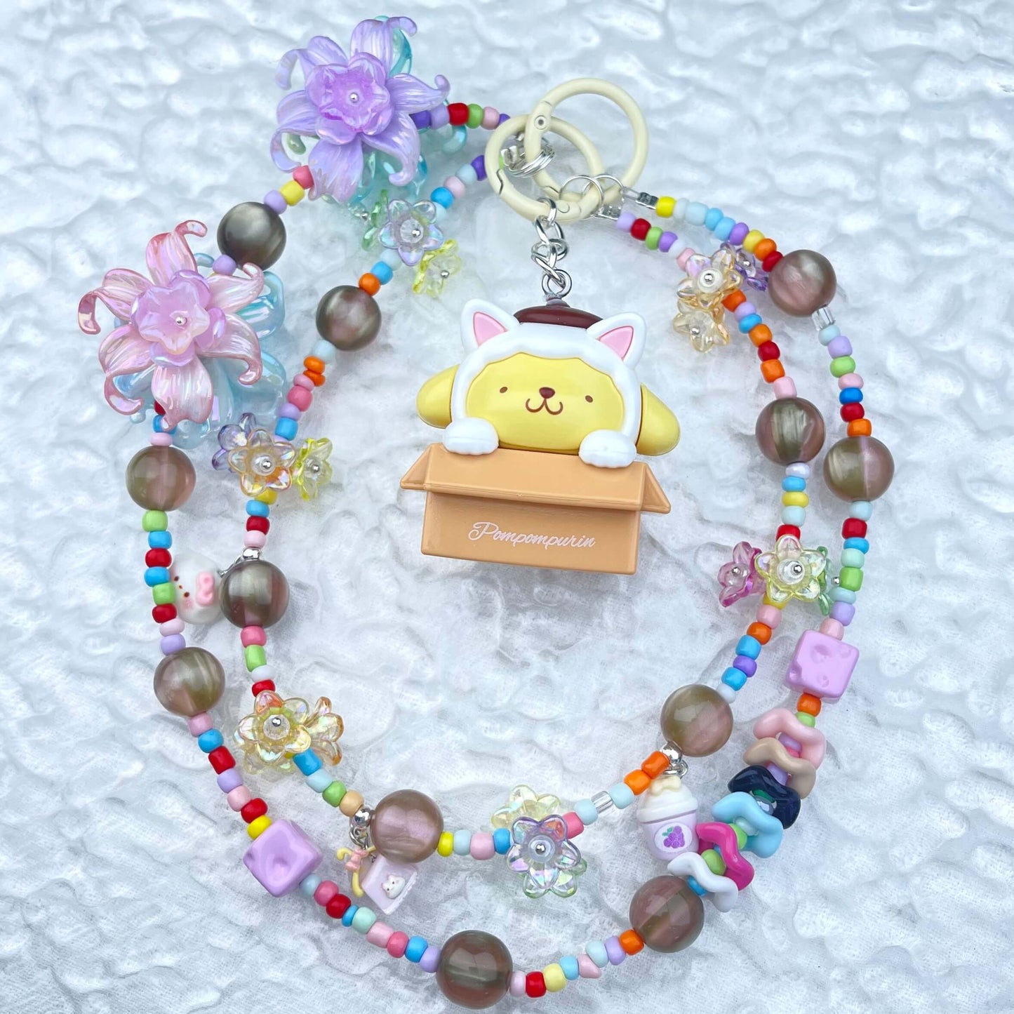 [Anniversary Celebration] ONLY BATCH Special Dolls Mini Beads and Blossom Phone Chains Bag Decor-Celebration Special Price!-THIS WEEKEND ONLY