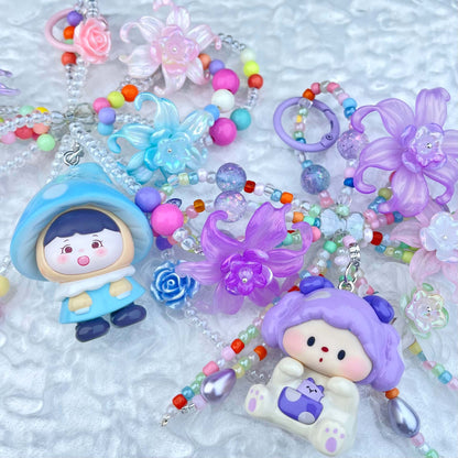 [Anniversary Celebration] ONLY BATCH Special Dolls Mini Beads and Blossom Phone Chains Bag Decor-Celebration Special Price!-THIS WEEKEND ONLY