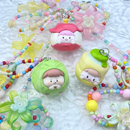 [Anniversary Celebration] ONLY BATCH Special Dolls Mini Beads and Blossom Phone Chains Bag Decor-Celebration Special Price!-THIS WEEKEND ONLY