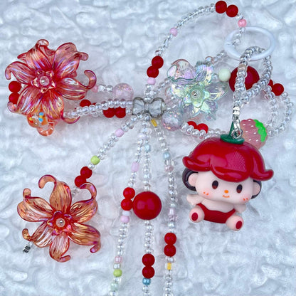 [Anniversary Celebration] ONLY BATCH Special Dolls Mini Beads and Blossom Phone Chains Bag Decor-Celebration Special Price!-THIS WEEKEND ONLY