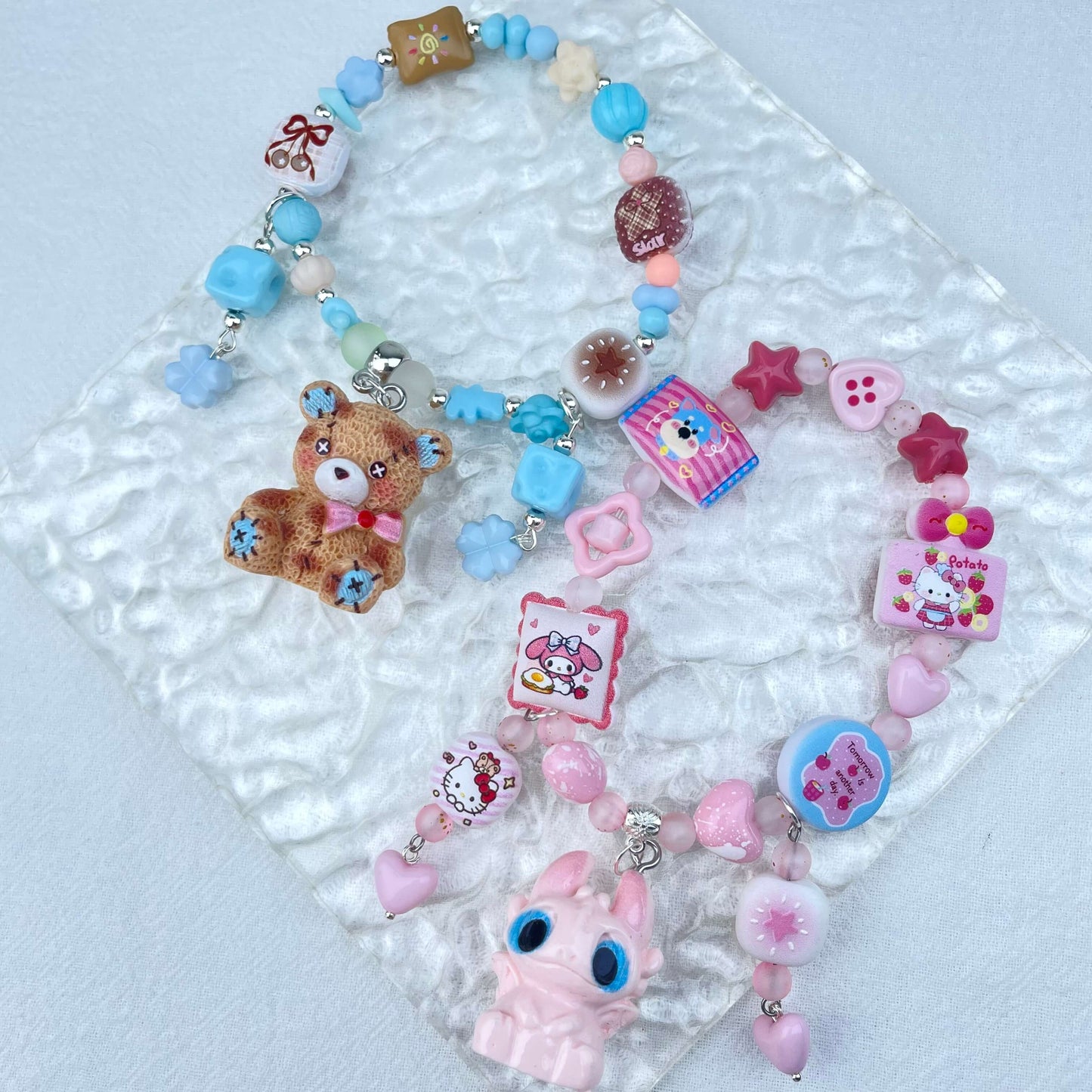 [Holiday Celebration] Premium Handmade Kawaii Cuties Elastic Band Bracelets-Larger Size; Special Launch Price!