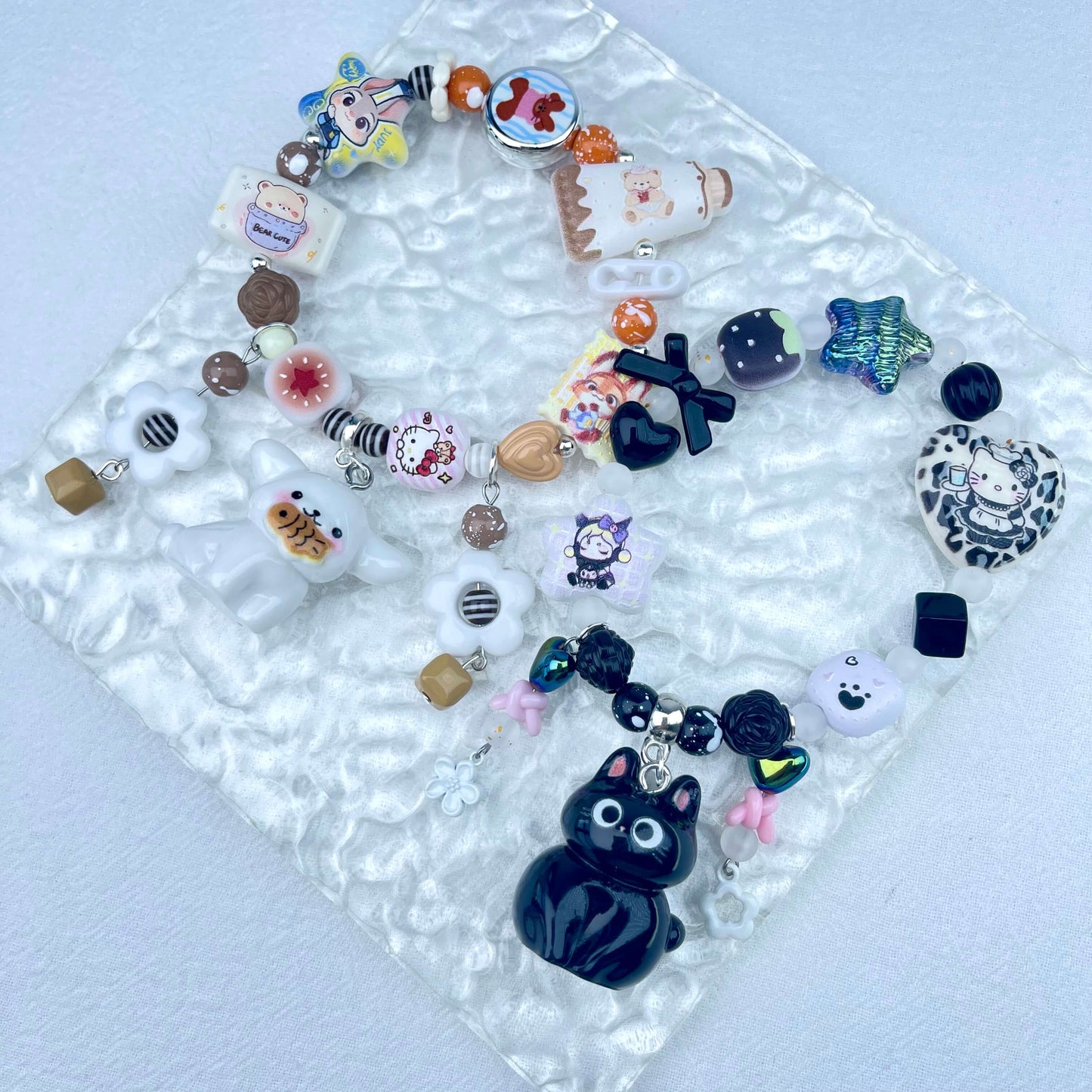 [Holiday Celebration] Premium Handmade Kawaii Cuties Elastic Band Bracelets-Larger Size; Special Launch Price!