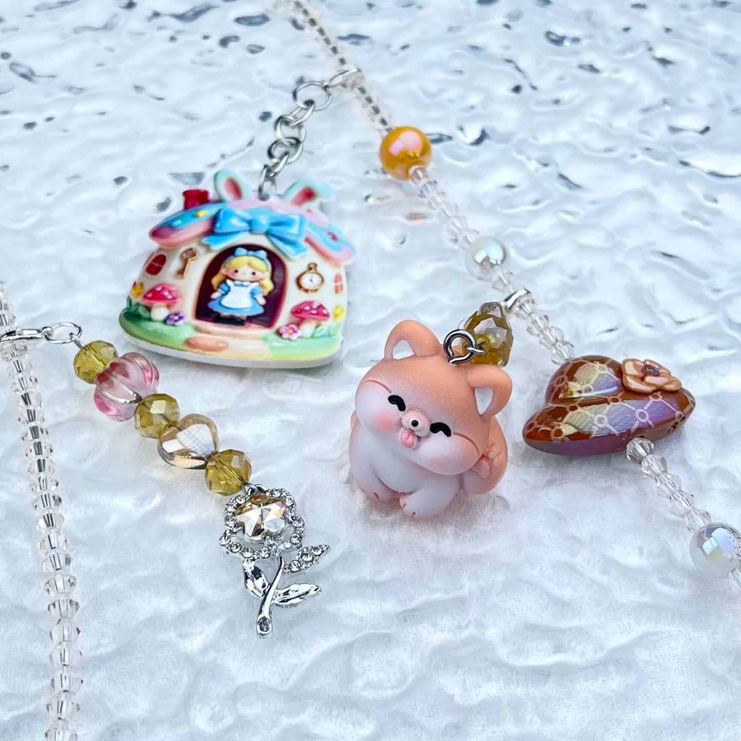 [Anniversary Sale] ONLY BATCH Simple and Cute Crossbody Chains with Detachable Hanging Decors-Celebration Special Price!-THIS WEEKEND ONLY