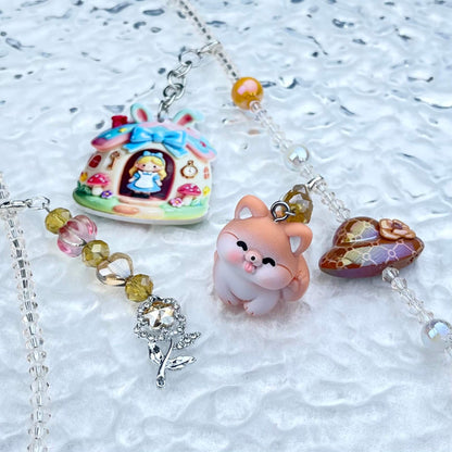 [Anniversary Sale] ONLY BATCH Simple and Cute Crossbody Chains with Detachable Hanging Decors-Celebration Special Price!-THIS WEEKEND ONLY