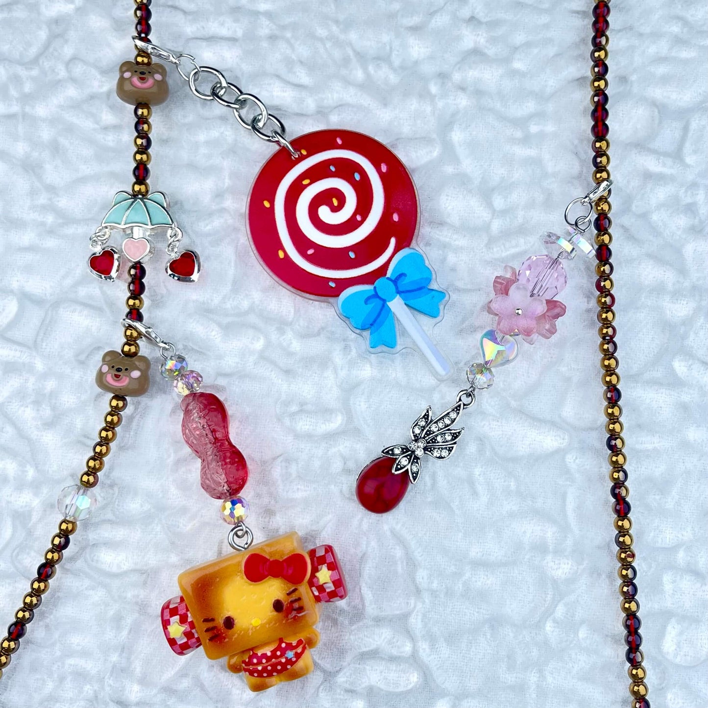 [Anniversary Sale] ONLY BATCH Simple and Cute Crossbody Chains with Detachable Hanging Decors-Celebration Special Price!-THIS WEEKEND ONLY