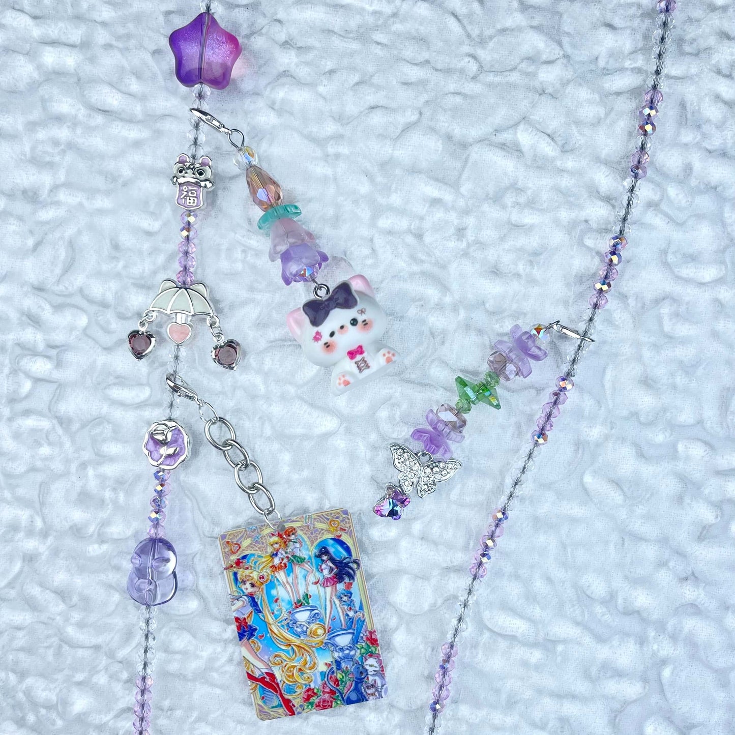 [Anniversary Sale] ONLY BATCH Simple and Cute Crossbody Chains with Detachable Hanging Decors-Celebration Special Price!-THIS WEEKEND ONLY