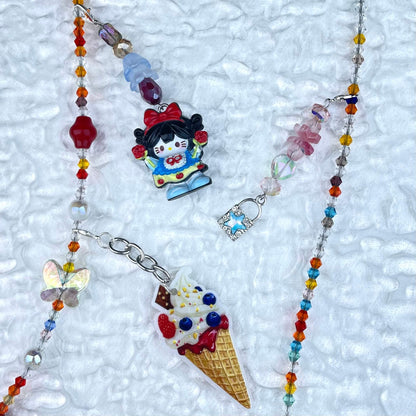[Anniversary Sale] ONLY BATCH Simple and Cute Crossbody Chains with Detachable Hanging Decors-Celebration Special Price!-THIS WEEKEND ONLY