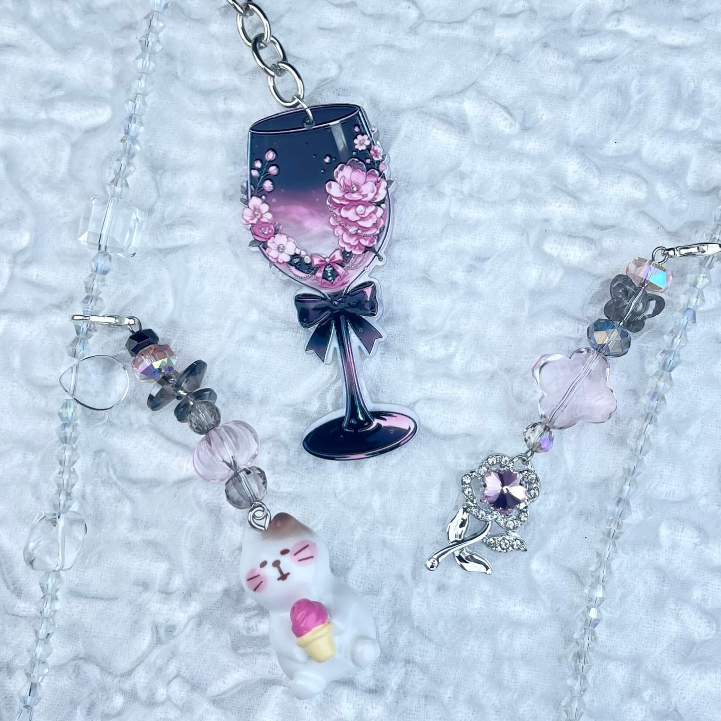 [Anniversary Sale] ONLY BATCH Simple and Cute Crossbody Chains with Detachable Hanging Decors-Celebration Special Price!-THIS WEEKEND ONLY