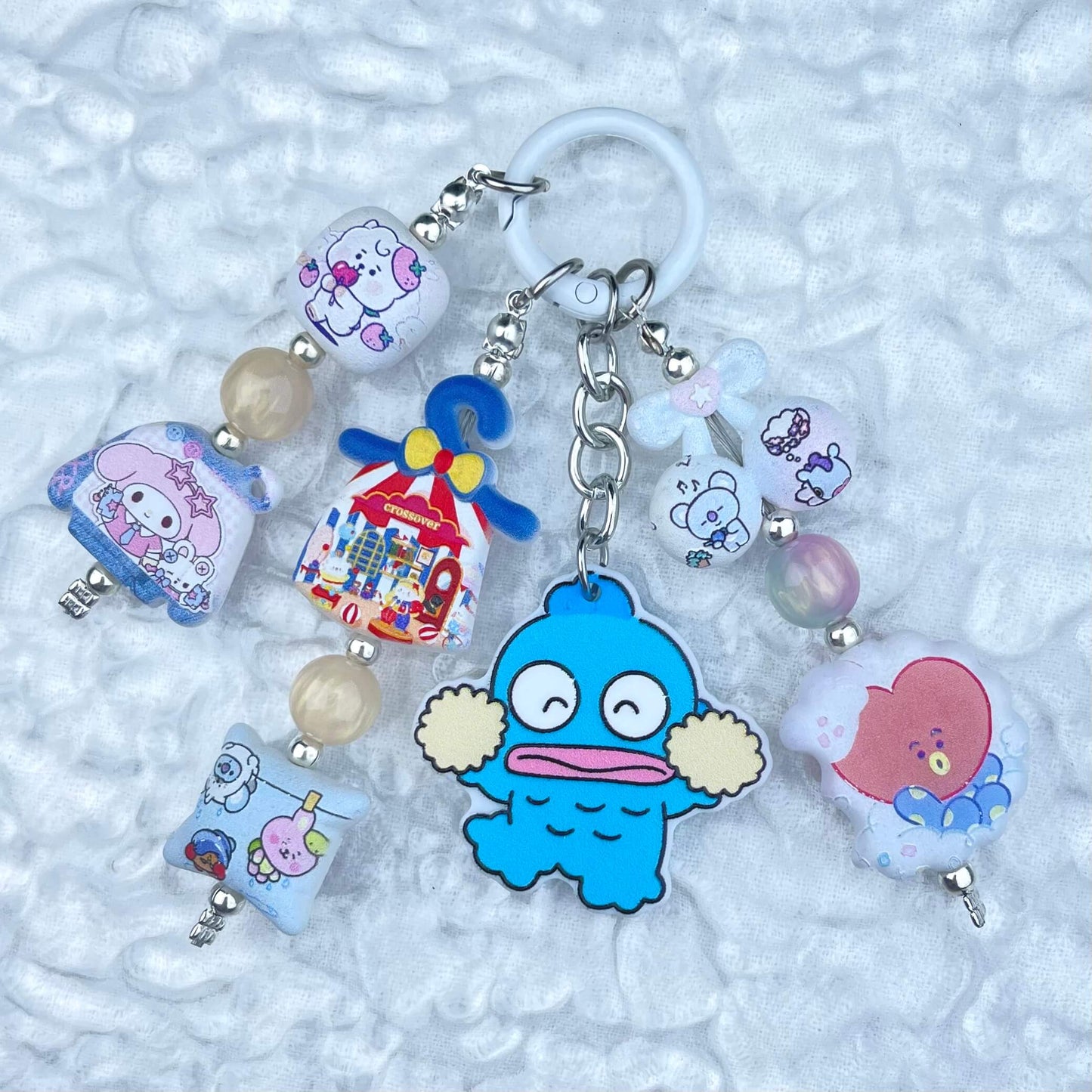 [Anniversary Celebration] Handmade Multi Chain Kawaii Beads Acrylic Pad Keychain Phone Decor-Celebration Special Price!-THIS WEEKEND ONLY