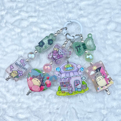 [Anniversary Celebration] Handmade Multi Chain Kawaii Beads Acrylic Pad Keychain Phone Decor-Celebration Special Price!-THIS WEEKEND ONLY