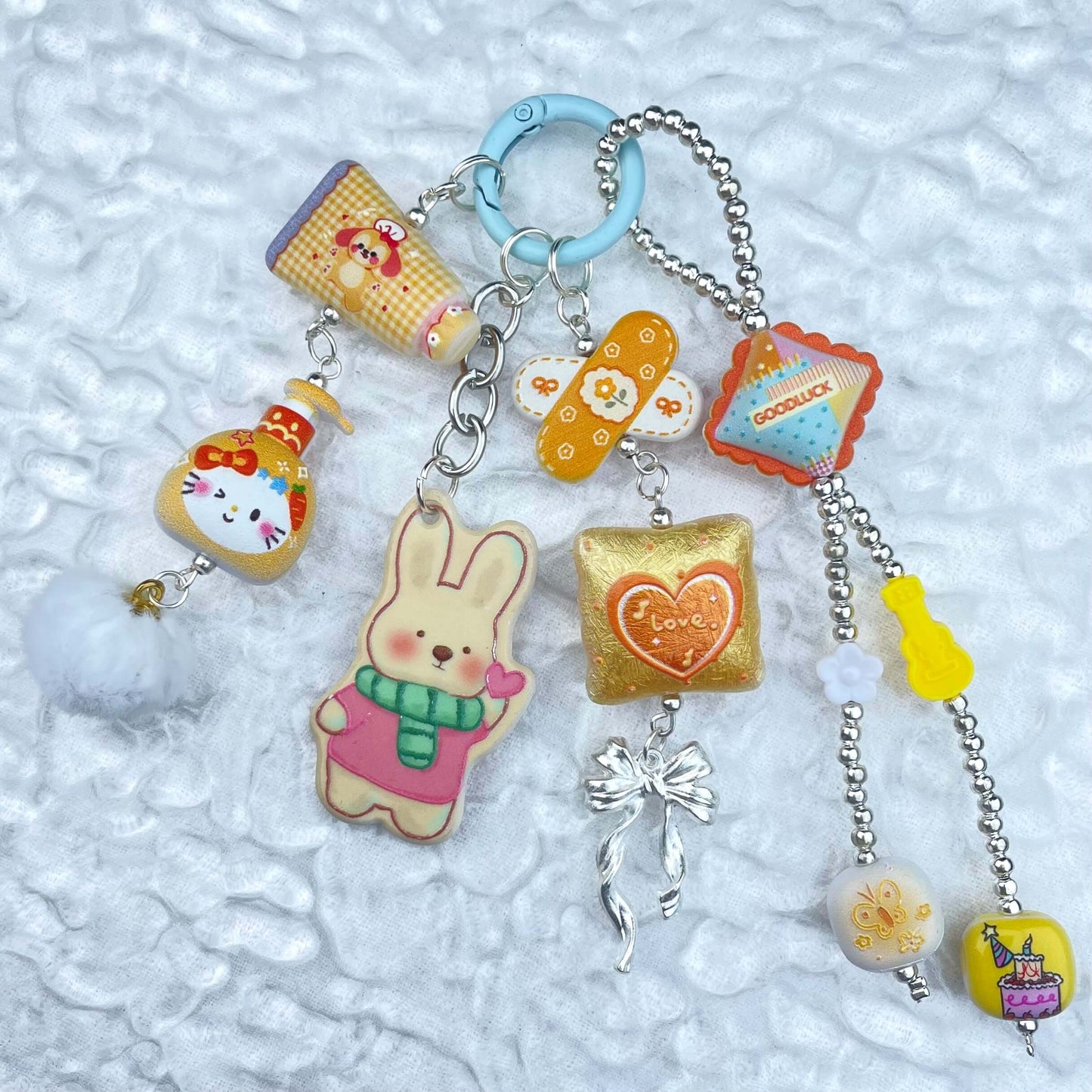 [Anniversary Celebration] Handmade Multi Chain Kawaii Beads Acrylic Pad Keychain Phone Decor-Celebration Special Price!-THIS WEEKEND ONLY