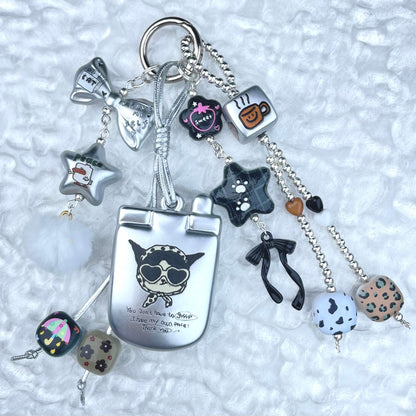 [Anniversary Celebration] Handmade Multi Chain Kawaii Beads Acrylic Pad Keychain Phone Decor-Celebration Special Price!-THIS WEEKEND ONLY
