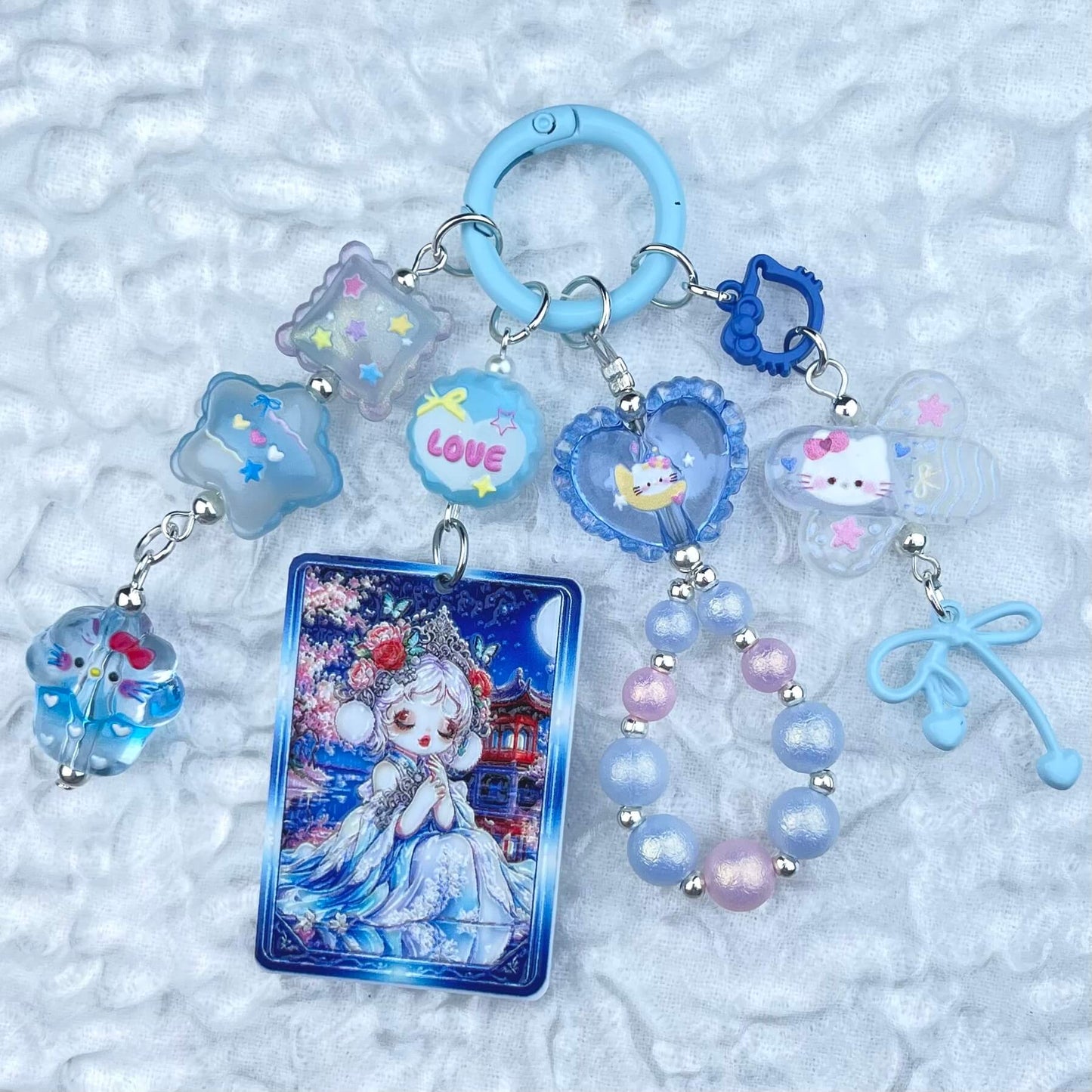 [Anniversary Celebration] Handmade Multi Chain Kawaii Beads Acrylic Pad Keychain Phone Decor-Celebration Special Price!-THIS WEEKEND ONLY