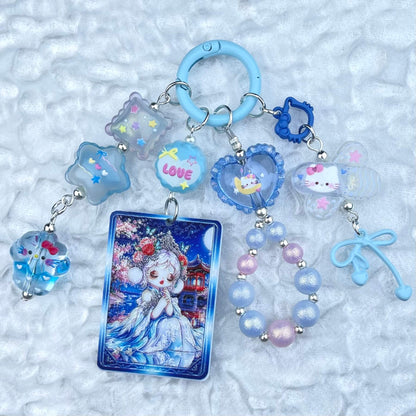 [Anniversary Celebration] Handmade Multi Chain Kawaii Beads Acrylic Pad Keychain Phone Decor-Celebration Special Price!-THIS WEEKEND ONLY