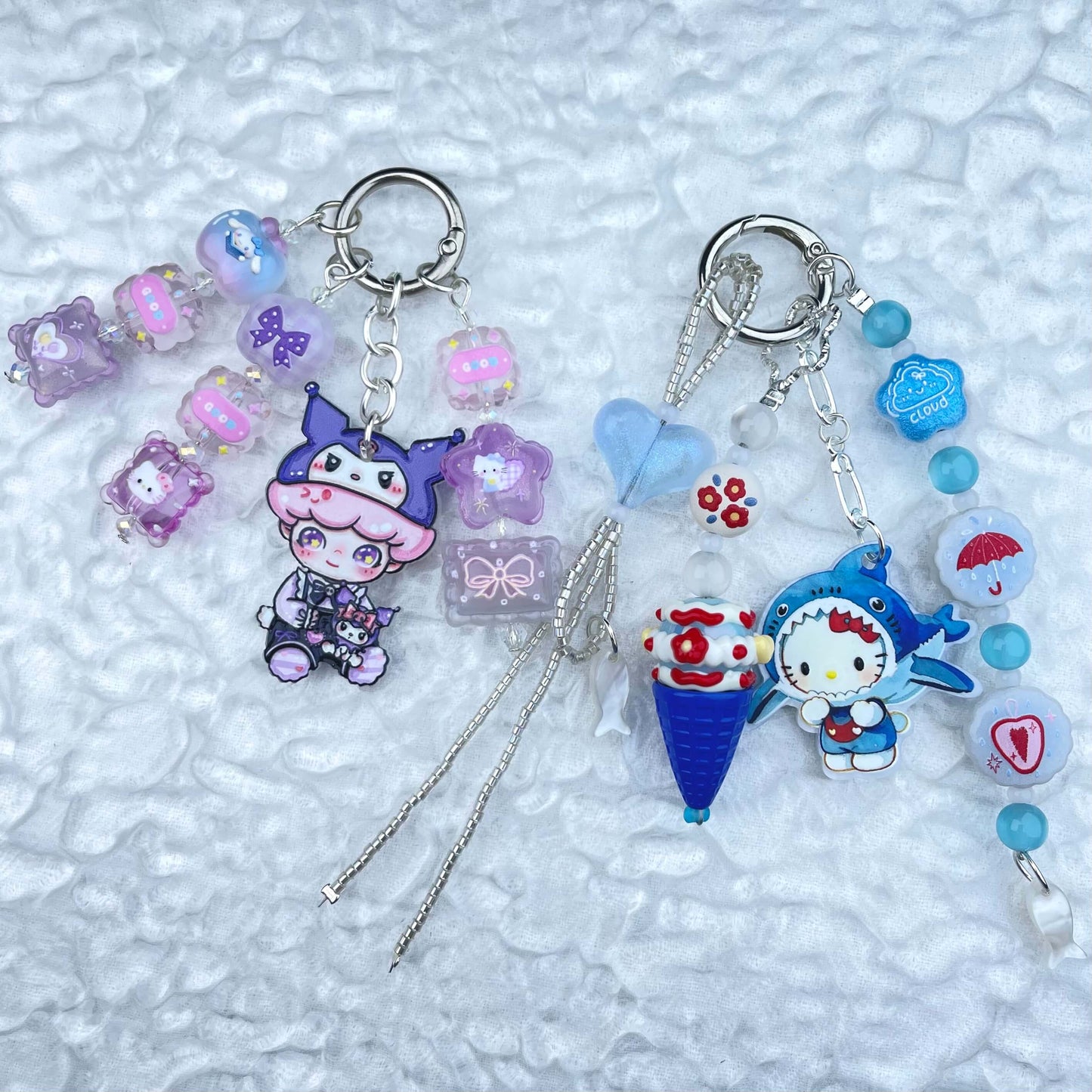 [Anniversary Celebration] Handmade Multi Chain Kawaii Beads Acrylic Pad Keychain Phone Decor-Celebration Special Price!-THIS WEEKEND ONLY