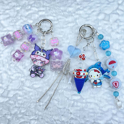 [Anniversary Celebration] Handmade Multi Chain Kawaii Beads Acrylic Pad Keychain Phone Decor-Celebration Special Price!-THIS WEEKEND ONLY
