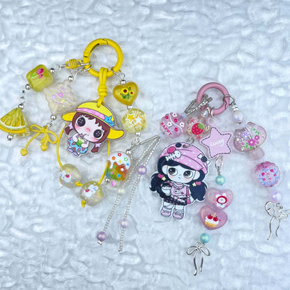 [Anniversary Celebration] Handmade Multi Chain Kawaii Beads Acrylic Pad Keychain Phone Decor-Celebration Special Price!-THIS WEEKEND ONLY
