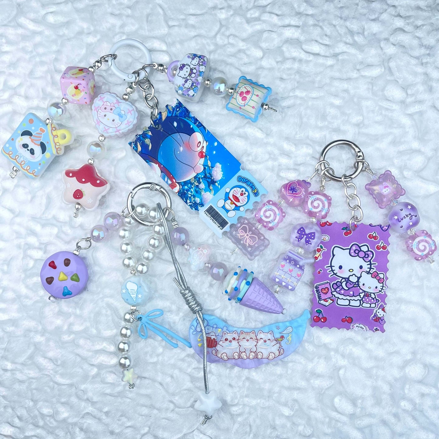 [Anniversary Celebration] Handmade Multi Chain Kawaii Beads Acrylic Pad Keychain Phone Decor-Celebration Special Price!-THIS WEEKEND ONLY