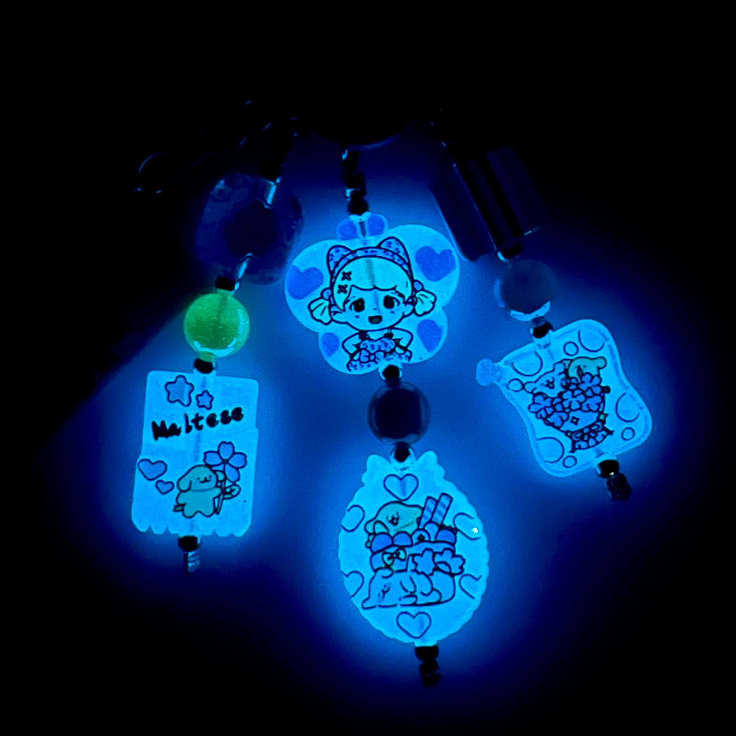 [Anniversary Celebration] Handmade Multi Chain Kawaii Beads Acrylic Pad Keychain Phone Decor-Celebration Special Price!-THIS WEEKEND ONLY